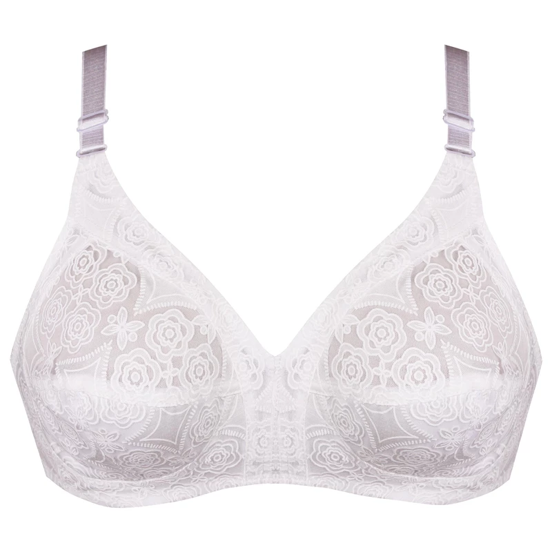 سوتین زنانه پانیذ مدل بدون فنر کد 66508-13 رنگ سفید