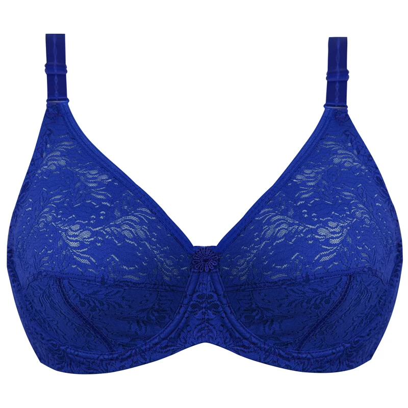 سوتین زنانه پانیذ کد 66350 آبی کاربنی