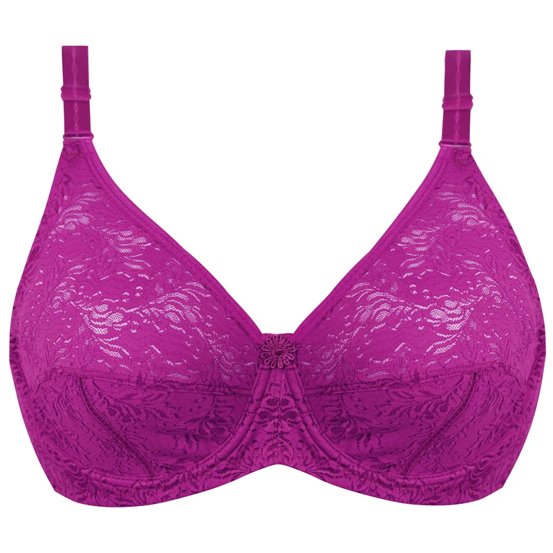 سوتین زنانه پانیذ کد 66350 ارغوانی