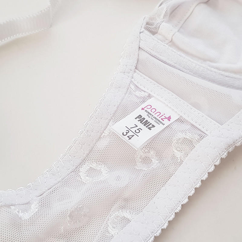 سوتین زنانه پانیذ مدل فنردار کد 66331 رنگ سفید - تصویر 5