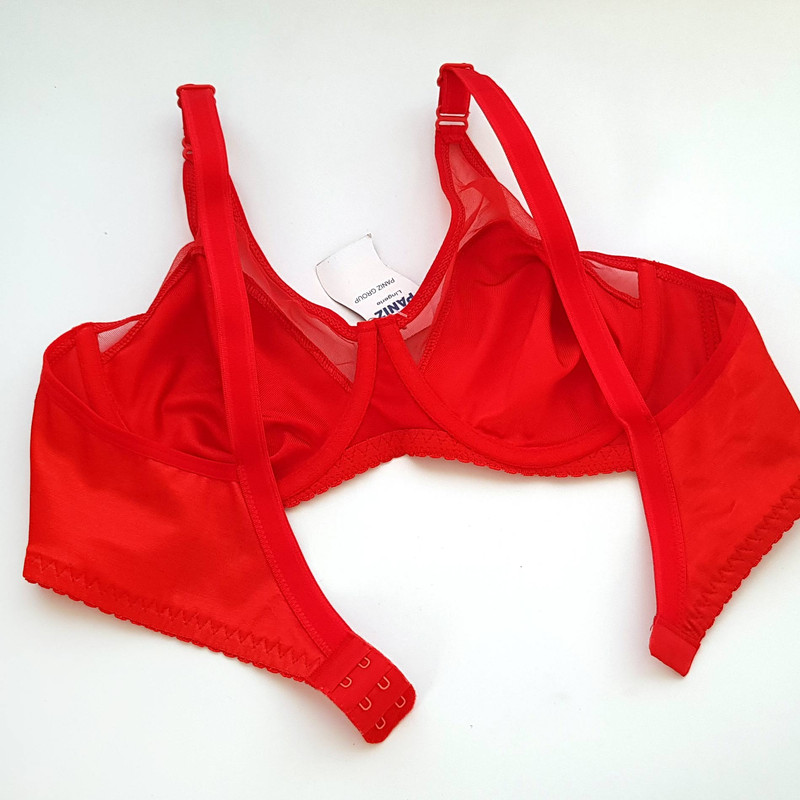 سوتین زنانه پانیذ مدل فنردار کد 22200 رنگ قرمز - تصویر 6