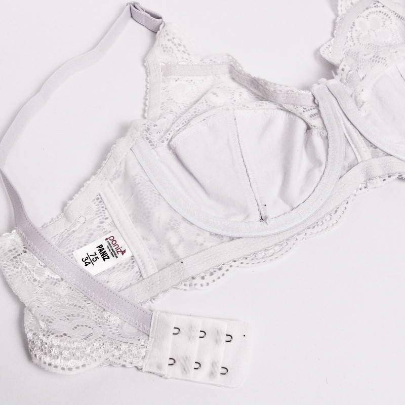 سوتین زنانه پانیذ مدل 66301 رنگ سفید - تصویر 6