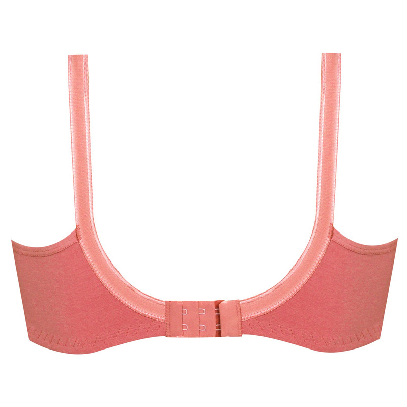 سوتین زنانه پانیذ مدل بدون فنر نخی کد 66318 رنگ کالباسی - تصویر 2