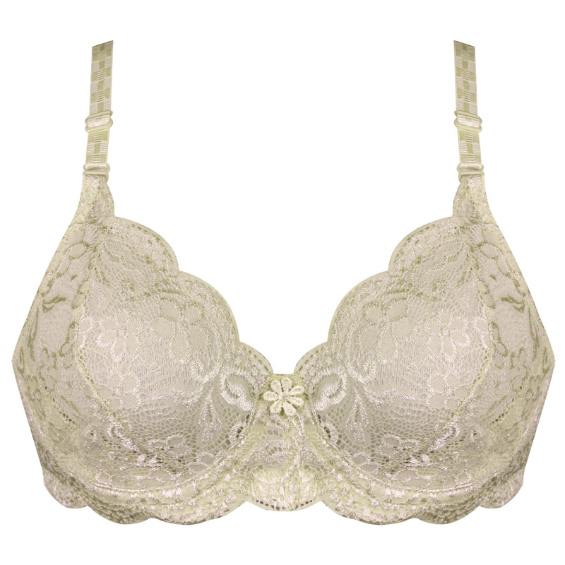 سوتین زنانه پانیذ مدل فنردار کد 66336 رنگ کرم