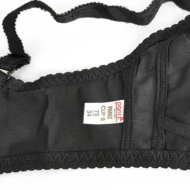 سوتین زنانه پانیذ مدل بدون فنر کد 22202 رنگ مشکی - تصویر 5