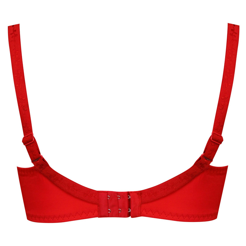 سوتین زنانه پانیذ مدل بدون فنر کد 22202 رنگ قرمز - تصویر 2