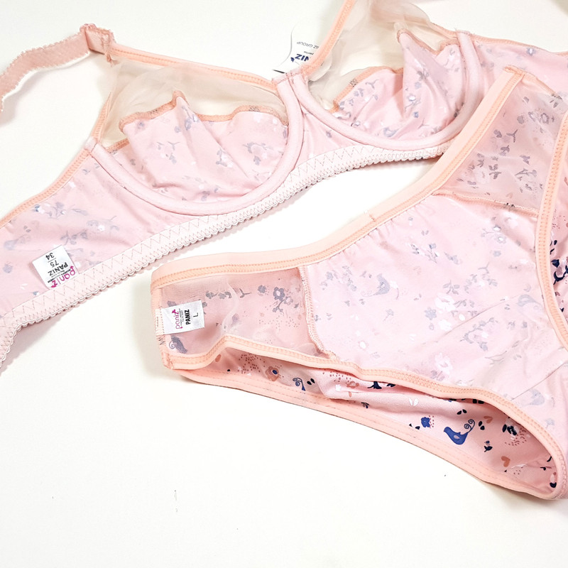 ست شورت و سوتین زنانه پانیذ مدل 9046 رنگ گلبهی - تصویر 7