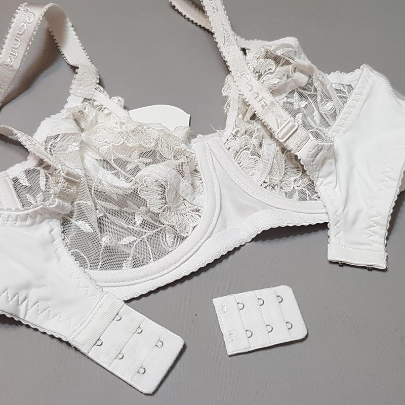 سوتین زنانه پانیذ مدل فنردار کد 44402 رنگ سفید - تصویر 3