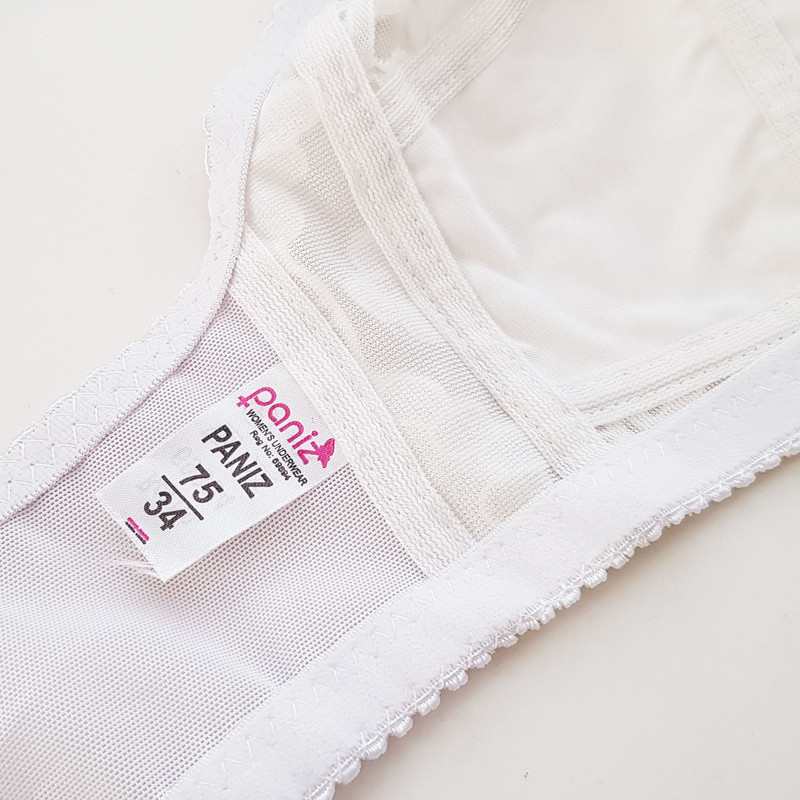 سوتین زنانه پانیذ مدل بدون فنر کد 66508-11 رنگ سفید - تصویر 3
