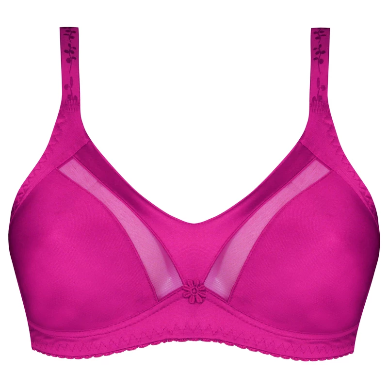 سوتین زنانه پانیذ مدل بدون فنر کد 22202 رنگ سرخابی