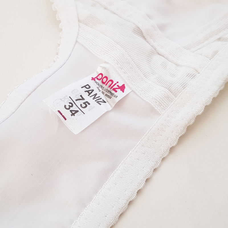 سوتین زنانه پانیذ مدل بدون فنر کد 66508-13 رنگ سفید - تصویر 3