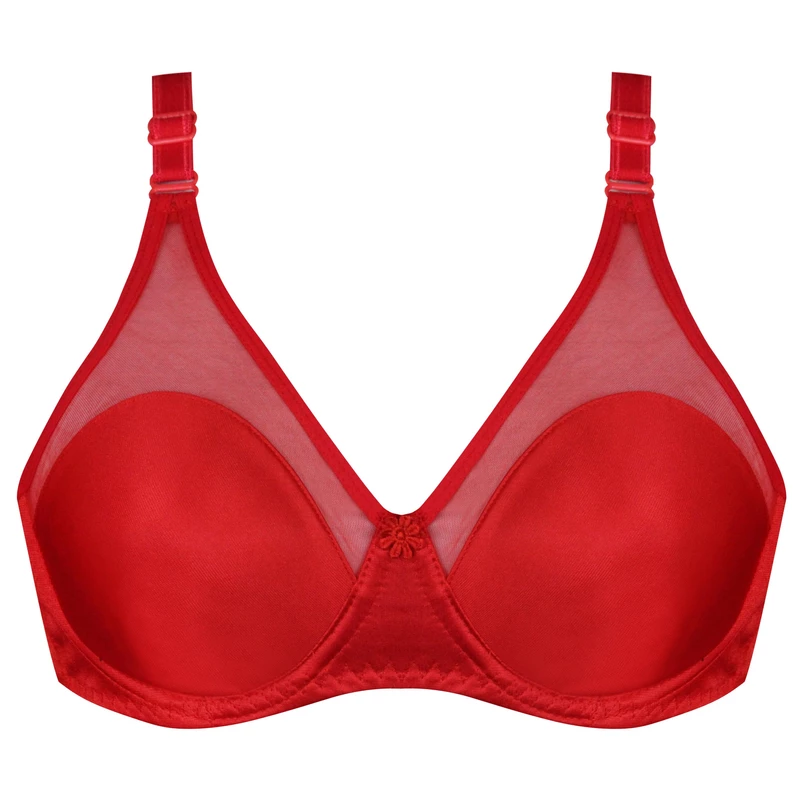 سوتین زنانه پانیذ مدل فنردار کد 22200 رنگ قرمز