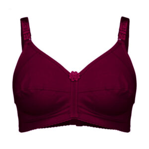 سوتین زنانه پانیذ مدل 66318 بادمجانی