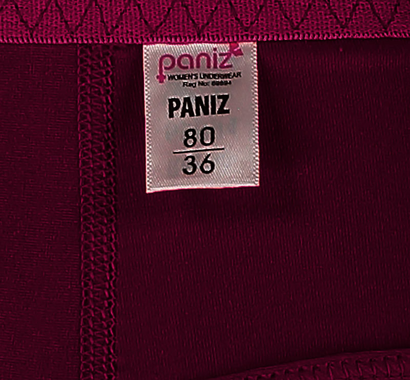 سوتین زنانه پانیذ مدل 66318 بادمجانی - تصویر 4