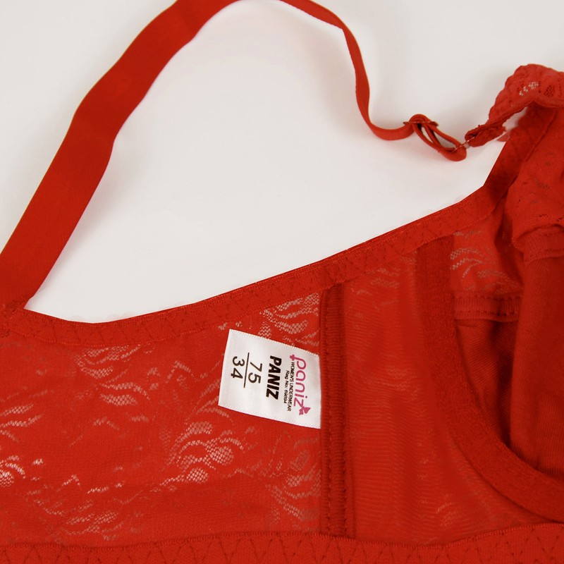 سوتین زنانه پانیذ کد 66350 قرمز - تصویر 5