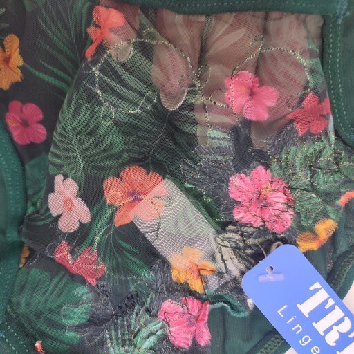 ست شورت و سوتین نیمه بلند TRT تیریتی کد 1166 طرح جنگلی شاین - تصویر 3