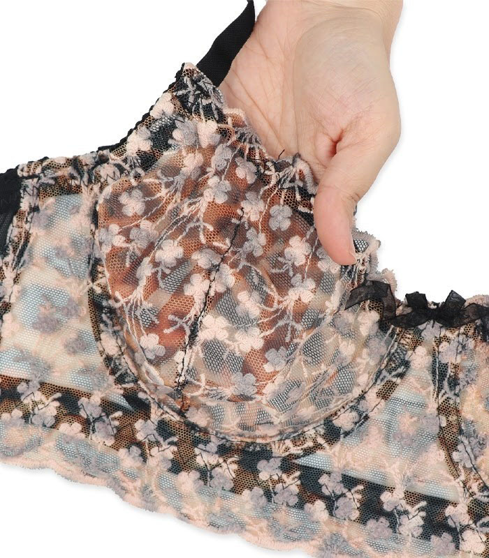 ست شورت و سوتین زنانه نیمه بلند توری فنردار TRT تیریتی کد 1046 طرح پلنگی - تصویر 4