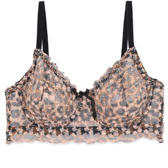 ست شورت و سوتین زنانه نیمه بلند توری فنردار TRT تیریتی کد 1046 طرح پلنگی - تصویر 2