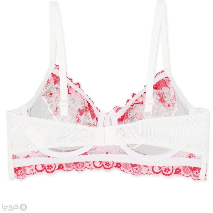 ست شورت و سوتین زنانه نیمه بلند توری فنردار TRT تیریتی کد 1175 طرح قلبی - تصویر 7