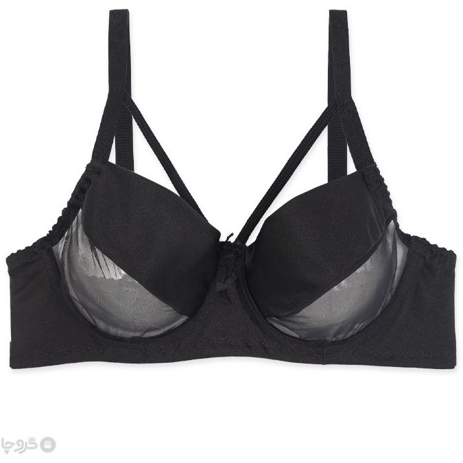 ست شورت و سوتین زنانه تور و پرلون فنردار هارنس دار TRT تیریتی کد 115 طرح ساده مشکی - تصویر 2