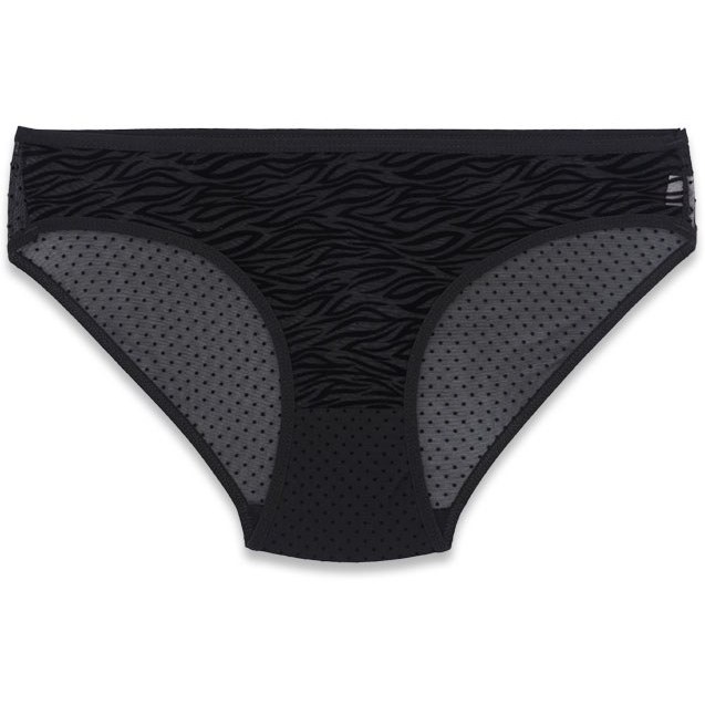 ست شورت و سوتین فنردار ژوبین کد 1368 طرح ببری رنگ مشکی - تصویر 5