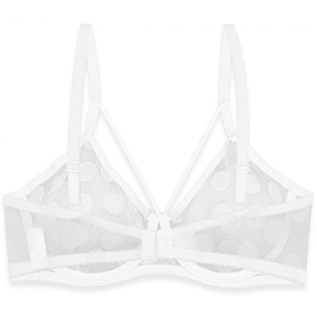 ست شورت و سوتین فنردار ژوبین کد 1368 طرح توپ توپی درشت رنگ سفید - تصویر 5