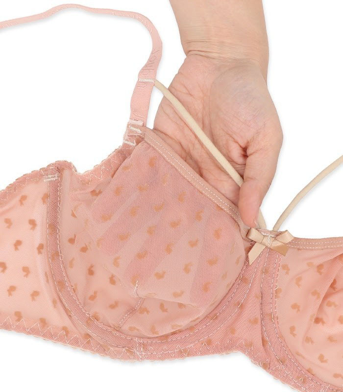 ست شورت و سوتین فنردار ژوبین کد 1368 طرح خرگوش رنگ کرم - تصویر 3