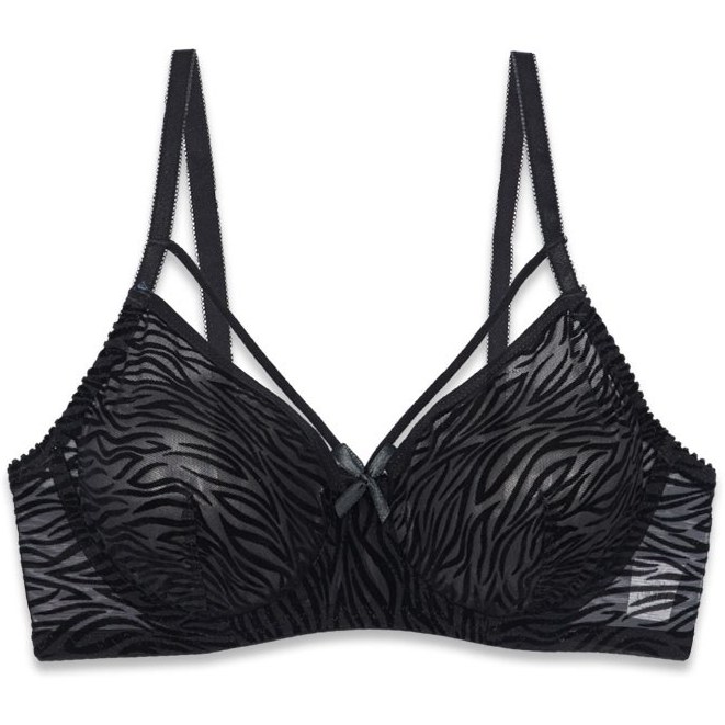 ست شورت و سوتین فنردار ژوبین کد 1368 طرح ببری رنگ مشکی - تصویر 2