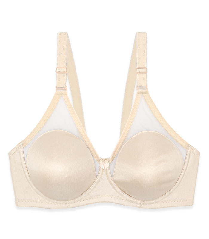 سوتین فنردار پرلون شیشه ای کارن کد 404 رنگ کرم