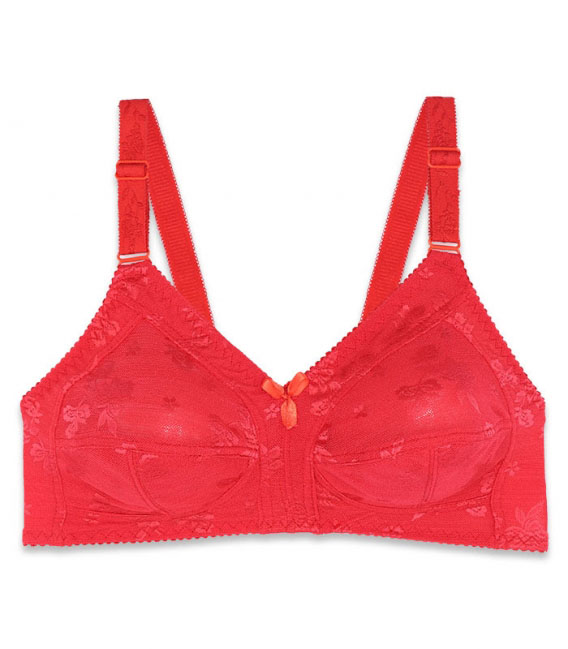 سوتین تک گیپور بدون فنر ژوبین کد 1022 رنگ قرمز