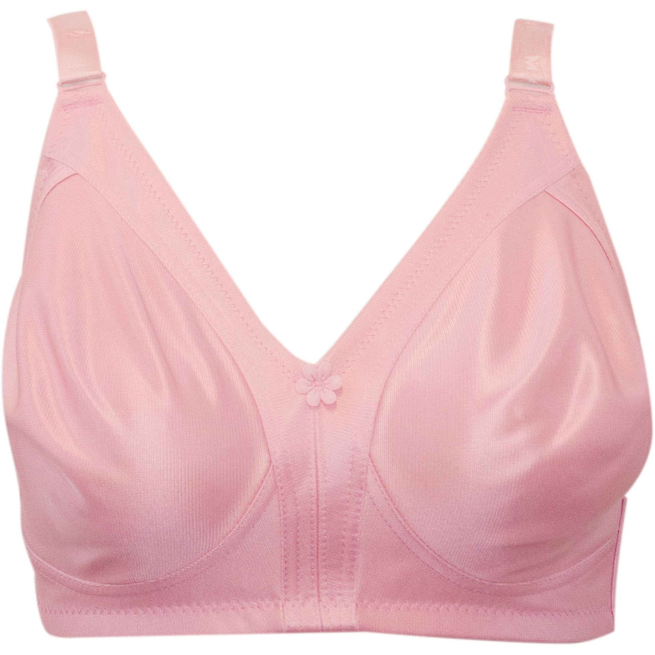 سوتین ساتن بدون فنر مردی کد 265 رنگ صورتی