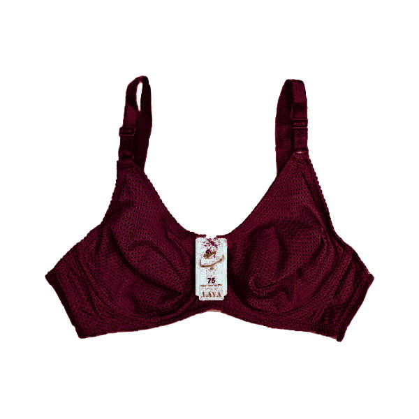 سوتین سوزنی پرسی فنردار لعیا کد 300 رنگ زرشکی