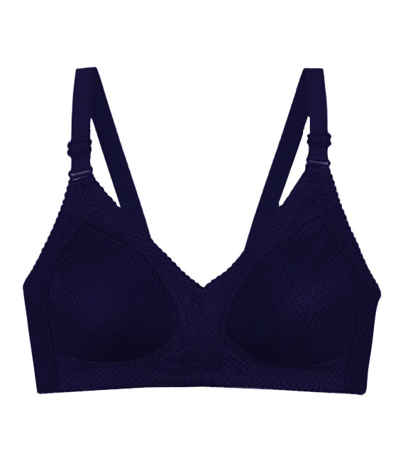 سوتین سوزنی پرسی بدون فنر لعیا کد 302 رنگ سرمه ای