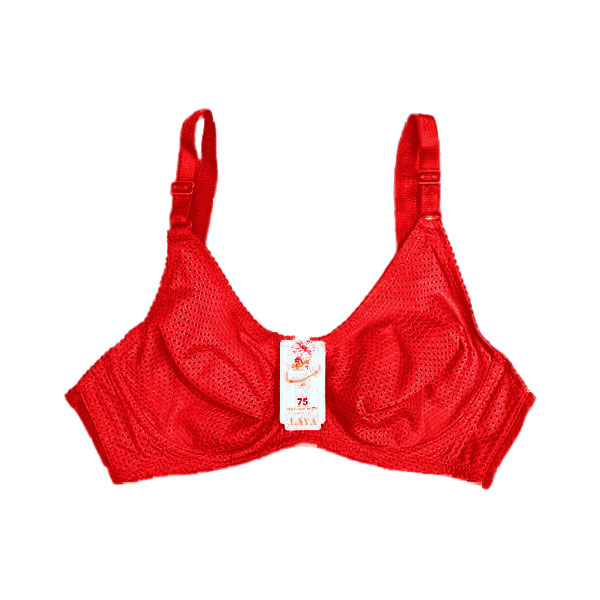 سوتین سوزنی پرسی فنردار لعیا کد 300 رنگ قرمز