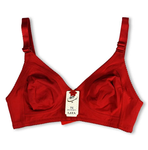 سوتین نخی لاکرا پرسی بدون فنر لعیا کد 308 رنگ زرشکی