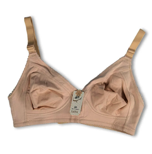 سوتین نخی لاکرا پرسی بدون فنر لعیا کد 308 رنگ کالباسی روشن