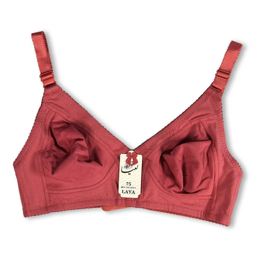 سوتین نخی لاکرا پرسی بدون فنر لعیا کد 308 رنگ کالباسی